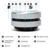 ASHATA Bluetooth Bone Conduction Speaker, Stereo Magnetic Portable Mini Speaker, DIY Sound Experience Such as Luggage, Guitars, Wooden Tables (Silver) view 4
