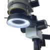 144 64 LED Ring Light Illuminator for Stereo Microscope, White Adjustable Ring Light Lamp for Industry Monocular Binocular Trinocular Soldering Stereo Repairing Microscope Video Camera (64 LED) view 2