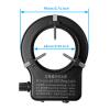 144 64 LED Ring Light Illuminator for Stereo Microscope, White Adjustable Ring Light Lamp for Industry Monocular Binocular Trinocular Soldering Stereo Repairing Microscope Video Camera (64 LED) view 4