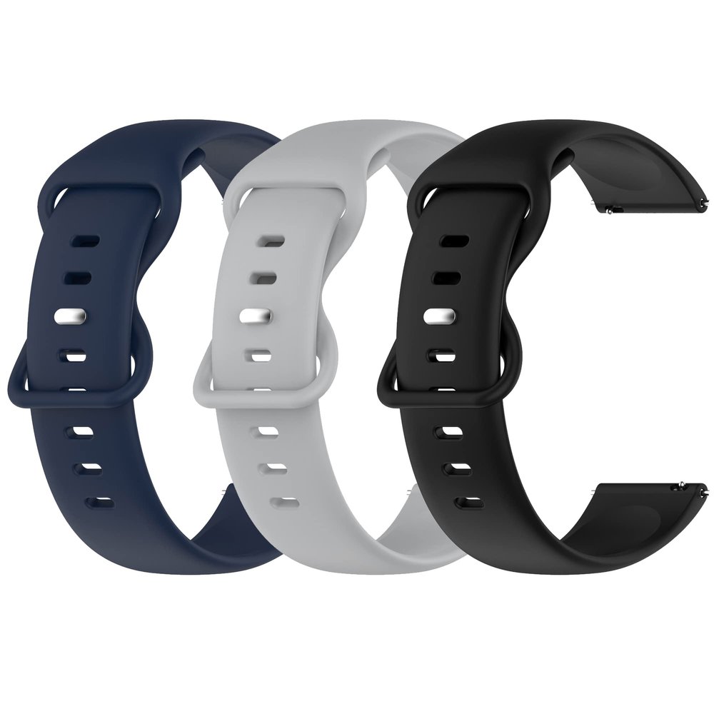 3 Pack Watch Bands Compatible With INIUPO/BAUISAN/Phyulls/Cosjoype/AIWIEP/Tixpc Kids Smartwatch 1.54'' Strap,Soft Silicone Adjustable Wristband Strap for Cosmo JrTrack /Cosmo JrTrack 2 Kid's Accessories (3 Pack B)