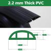 10ft Floor Cable Cover Heavy Duty PVC Cord Cover Wire Cover to Prevent Trip Hazard for Home Office or Outdoor(10ft, Black) view 2