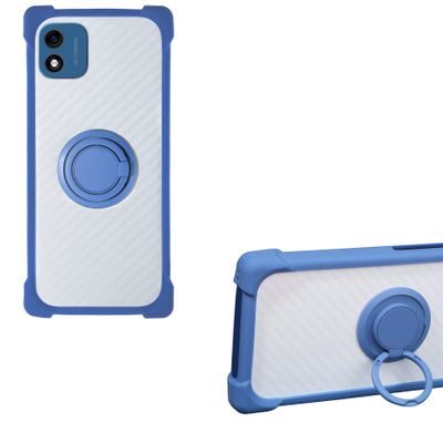 Case for Hyundai E506 Case Compatible with Hyundai E506 Phone Case PC backplane + Silicone Soft Frame Cover [360 Metal Ring, Magnetic Car Mount] CSKB-LAN