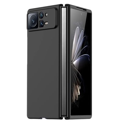 DENSUL Case for Xiaomi Mix Fold2, Nano-Plated Coating Back Case Lens Protection,Ultra Thin PC All-Inclusive Folding Shockproof Dustproof Cover,Black