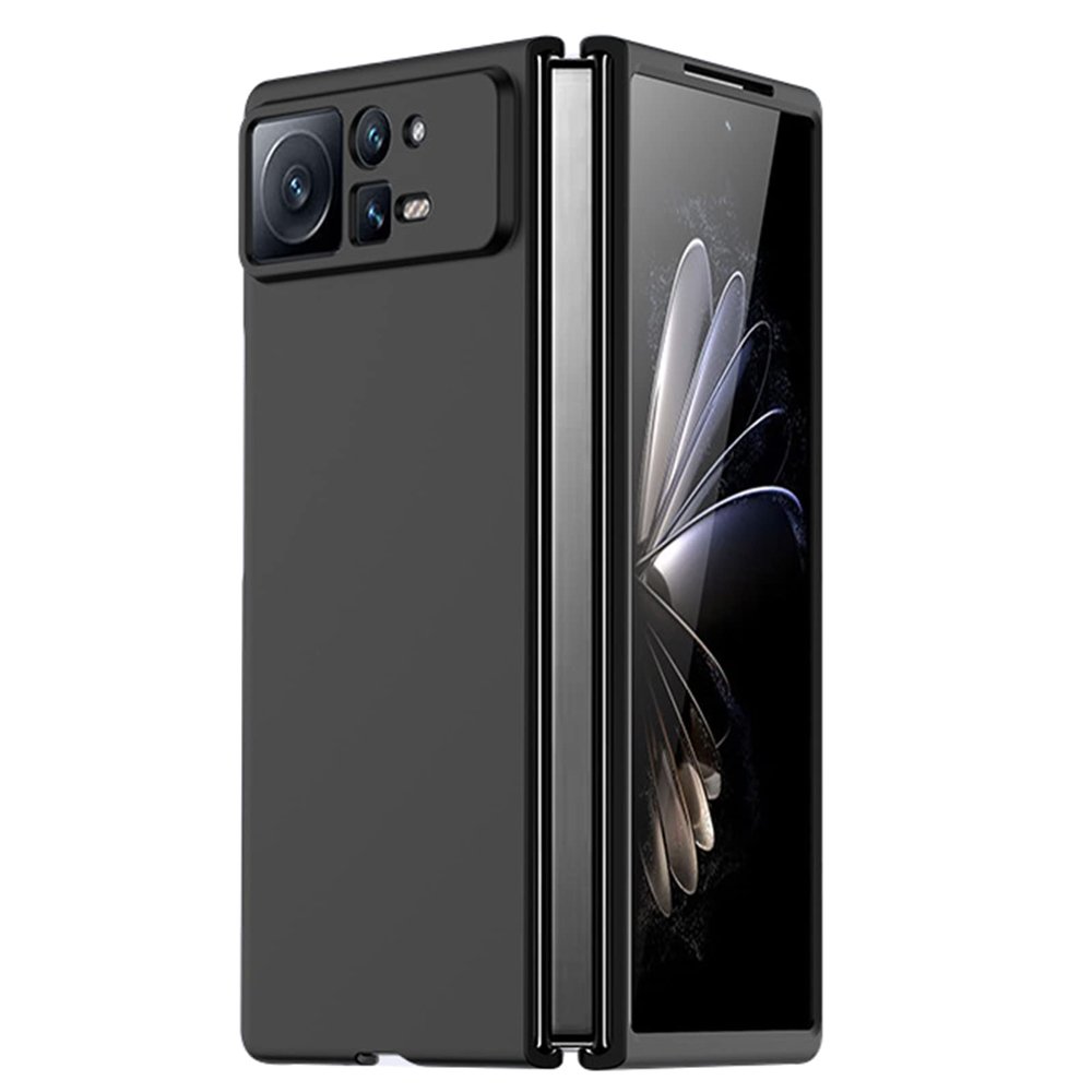 DENSUL Case for Xiaomi Mix Fold2, Nano-Plated Coating Back Case Lens Protection,Ultra Thin PC All-Inclusive Folding Shockproof Dustproof Cover,Black