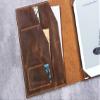 Handcrafted Rugged Leather Folio Cover Case for Supernote A5X2 A6X2 Nomad, Vintage Style Cover with Built-in Stand and Pen Loop N03-LSPA56XU view 4