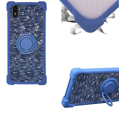 Case for Archos Access 57 Case Compatible with Archos Access 57 Phone Case PC backplane + Silicone Soft Frame Cover [360 Metal Ring, Magnetic Car Mount] TZZH-LAN