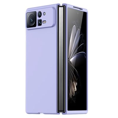 DENSUL Case for Xiaomi Mix Fold2, Nano-Plated Coating Back Case Lens Protection,Ultra Thin PC All-Inclusive Folding Shockproof Dustproof Cover,Purple