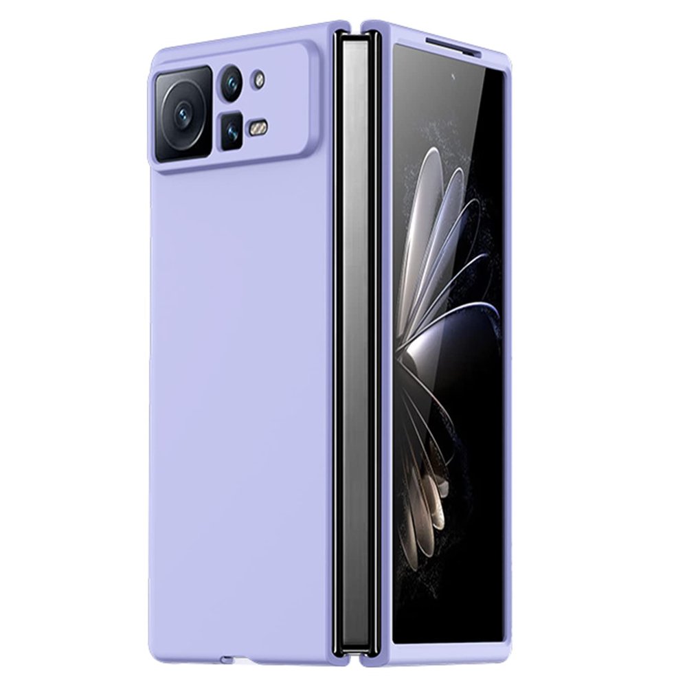 DENSUL Case for Xiaomi Mix Fold2, Nano-Plated Coating Back Case Lens Protection,Ultra Thin PC All-Inclusive Folding Shockproof Dustproof Cover,Purple