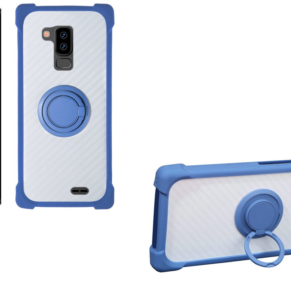 Case for Aligator S6000 Senior Case Compatible with Aligator S6000 Senior Phone Case PC backplane + Silicone Soft Frame Cover [360 Metal Ring, Magnetic Car Mount] CSKB-LAN