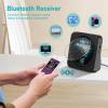 MICOCIOUS CD Player Bluetooth Desktop CD Player with Speakers for Home Portable Music CD Players with RC, LED Display, FM Radio, Timer, Support Headphone/USB/TF/AUX Playback view 4