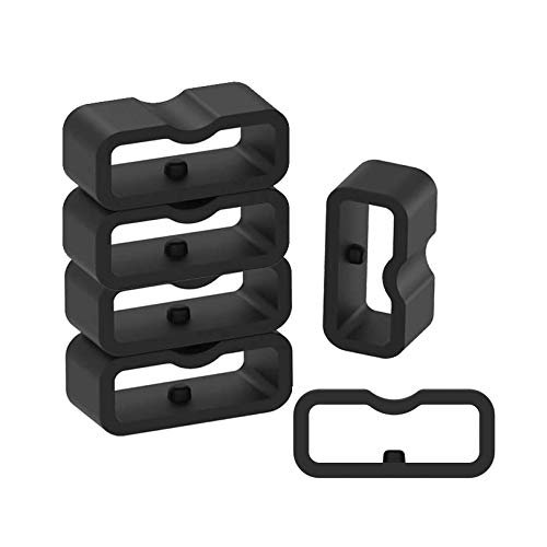 RuenTech 6-Pack Band keeper Compatible with Amzon Halo View Band, Soft Silicone Replacement Fastener Rings Security Band Keeper/Holder/Clips for Amzon Halo View Band Loop