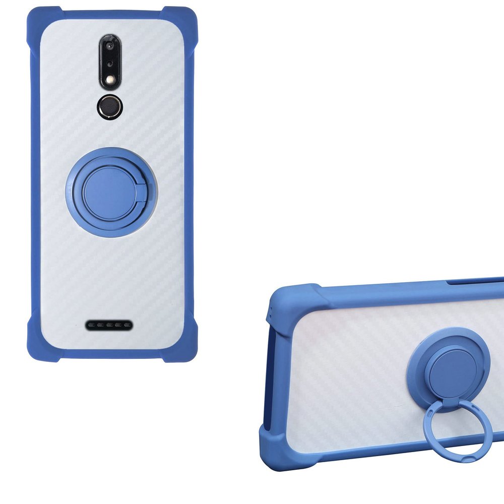 Case for Hyundai E603 Case Compatible with Hyundai E603 Phone Case PC backplane + Silicone Soft Frame Cover [360 Metal Ring, Magnetic Car Mount] CSKB-LAN