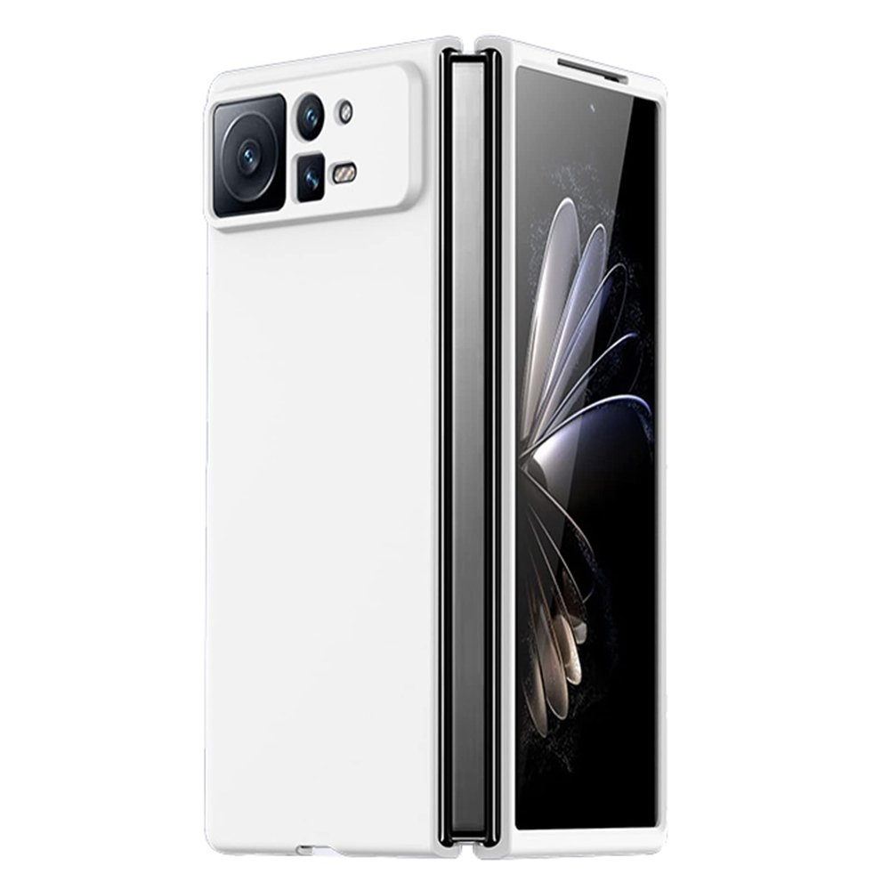 DENSUL Case for Xiaomi Mix Fold2, Nano-Plated Coating Back Case Lens Protection,Ultra Thin PC All-Inclusive Folding Shockproof Dustproof Cover,White