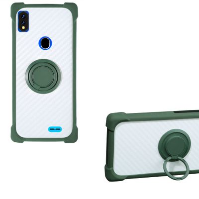 Case for Aligator S5540 Duo Case Compatible with Aligator S5540 Duo Phone Case PC backplane + Silicone Soft Frame Cover [360 Metal Ring, Magnetic Car Mount] CSKB-LV