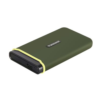 Transcend 500GB ESD380C, External Solild State Drive, Portable SSD, Rugged Shield, Gen 2x2 USB Type-C, Up to 2000 MB/s - TS500GESD380C