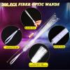 Junkin 200 Pcs White Fiber Optic Wands for Wedding Bulk Glow Stick Light LED Wands with Constant Light Mode for Reception Wedding Birthday Party Favors view 2