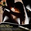 Junkin 200 Pcs White Fiber Optic Wands for Wedding Bulk Glow Stick Light LED Wands with Constant Light Mode for Reception Wedding Birthday Party Favors view 3
