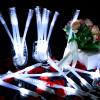 Junkin 200 Pcs White Fiber Optic Wands for Wedding Bulk Glow Stick Light LED Wands with Constant Light Mode for Reception Wedding Birthday Party Favors view 4