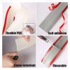 3 Meter Floor Cable Bridge Self-adhesive Cable Duct Floor Flat Floor Cable Protection, Floor Cable Duct Floor Cable Cover, Wire Cover, Floor Cable Duct, Protects Cables And Prevents Trip Hazards ( Col view 2