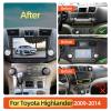 [2G+32G] Car Radio for Toyota Highlander 2009-2014, 10.1 inches Touch Screen Android Car Stereo, Carplay/Android Auto/1080P/Bluetooth/SWC + AHD Backup Camera + MIC view 2