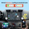 [2G+32G] Car Radio for Toyota Highlander 2009-2014, 10.1 inches Touch Screen Android Car Stereo, Carplay/Android Auto/1080P/Bluetooth/SWC + AHD Backup Camera + MIC view 4