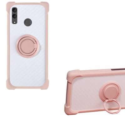 Case for Gigaset GS3 Case Compatible with Gigaset GS3 Phone Case PC backplane + Silicone Soft Frame Cover [360 Metal Ring, Magnetic Car Mount] CSKB-Fen