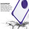 Case for Gigaset GS4 Senior Case Compatible with Gigaset GS4 Senior Phone Case PC backplane + Silicone Soft Frame Cover [360 Metal Ring, Magnetic Car Mount] CSKB-ZI view 2