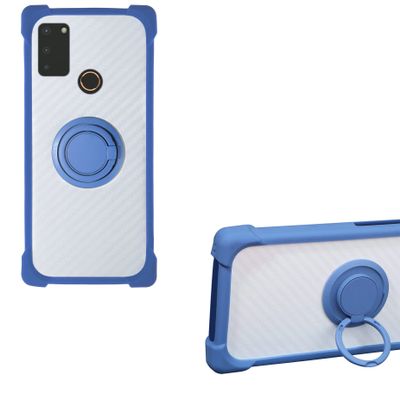 Case for Gigaset GS4 Senior Case Compatible with Gigaset GS4 Senior Phone Case PC backplane + Silicone Soft Frame Cover [360 Metal Ring, Magnetic Car Mount] CSKB-LAN