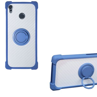 Case for Gigaset GS185 Case Compatible with Gigaset GS185 Phone Case PC backplane + Silicone Soft Frame Cover [360 Metal Ring, Magnetic Car Mount] CSKB-LAN
