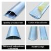 BYZOM Aluminium Cable Duct,Self-Adhesive Cable Covers,Electrical Cable Tidy,Popular Cable Management Solution,9 Sizes,Single Hole/Double Hole Two Options (Color : No. 8 Double Hole, Size : 1m) view 3