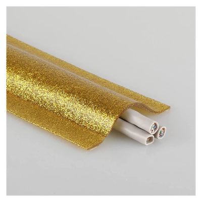 3 Meter Floor Cable Bridge Self-Adhesive Cable Duct Floor Flat Floor Cable Protection, Floor Cable Duct Floor Cable Cover, Wire Cover, Floor Cable Duct, Protects Cables and Prevents Trip Hazards (Col