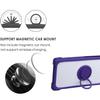 Case for Myphone Fun 9 Case Compatible with Myphone Fun 9 Phone Case PC backplane + Silicone Soft Frame Cover [360 Metal Ring, Magnetic Car Mount] CSKB-ZI view 3