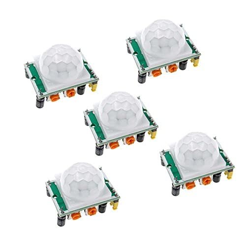 5PCS HCSR501 HC-SR501 PIR Infrared Sensor Adjust IR Pyroelectric Infrared Motion Sensor Detector Module Body Motion Module