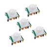 5PCS HCSR501 HC-SR501 PIR Infrared Sensor Adjust IR Pyroelectric Infrared Motion Sensor Detector Module Body Motion Module view 1