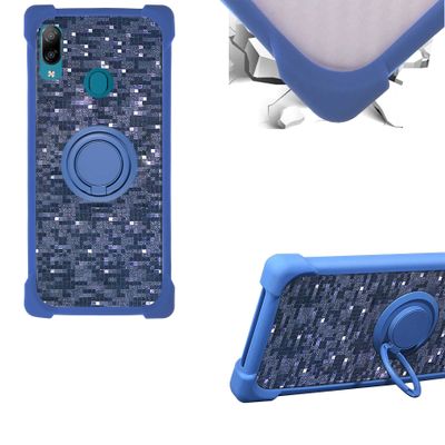 Case for Orange NEVa Play Case Compatible with Orange NEVa Play Phone Case PC backplane + Silicone Soft Frame Cover [360 Metal Ring, Magnetic Car Mount] TZZH-LAN