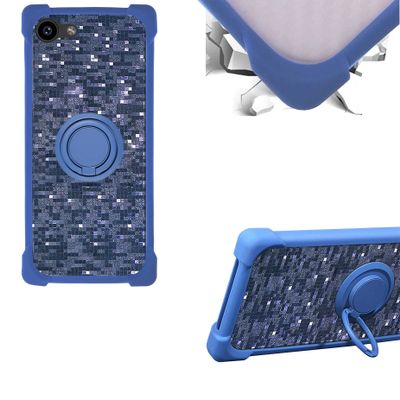 Case for Orange Sanza Touch Case Compatible with Orange Sanza Touch Phone Case PC backplane + Silicone Soft Frame Cover [360 Metal Ring, Magnetic Car Mount] TZZH-LAN