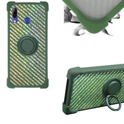 Case for Spc Gen Plus Case Compatible with Spc Gen Plus Phone Case PC backplane + Silicone Soft Frame Cover [360 Metal Ring, Magnetic Car Mount] TZZH-LV