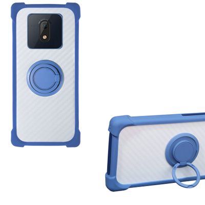 Case for Orange Nola Fun Case Compatible with Orange Nola Fun Phone Case PC backplane + Silicone Soft Frame Cover [360 Metal Ring, Magnetic Car Mount] CSKB-LAN