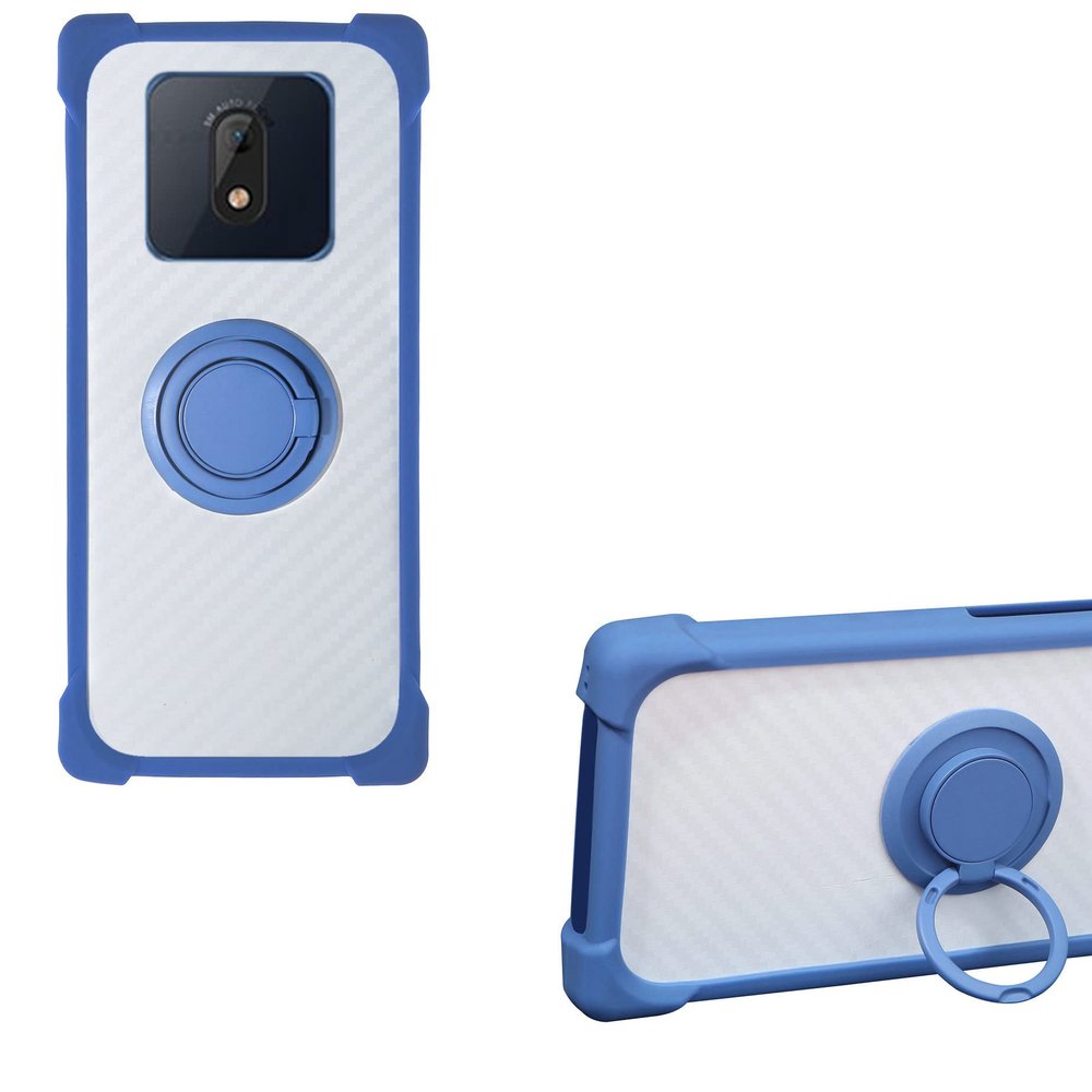 Case for Orange Nola Fun Case Compatible with Orange Nola Fun Phone Case PC backplane + Silicone Soft Frame Cover [360 Metal Ring, Magnetic Car Mount] CSKB-LAN