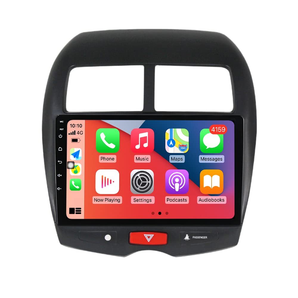 10" Car Radio Stereo for Mitsubishi ASX Outlander Sport 2010 2011 2012 2013 2014 2015 2016 2017 2018 2019 Dash Kit,4+64GB 8-Core Android11 GPS Navigation Audio Player with Car-Play Android Auto