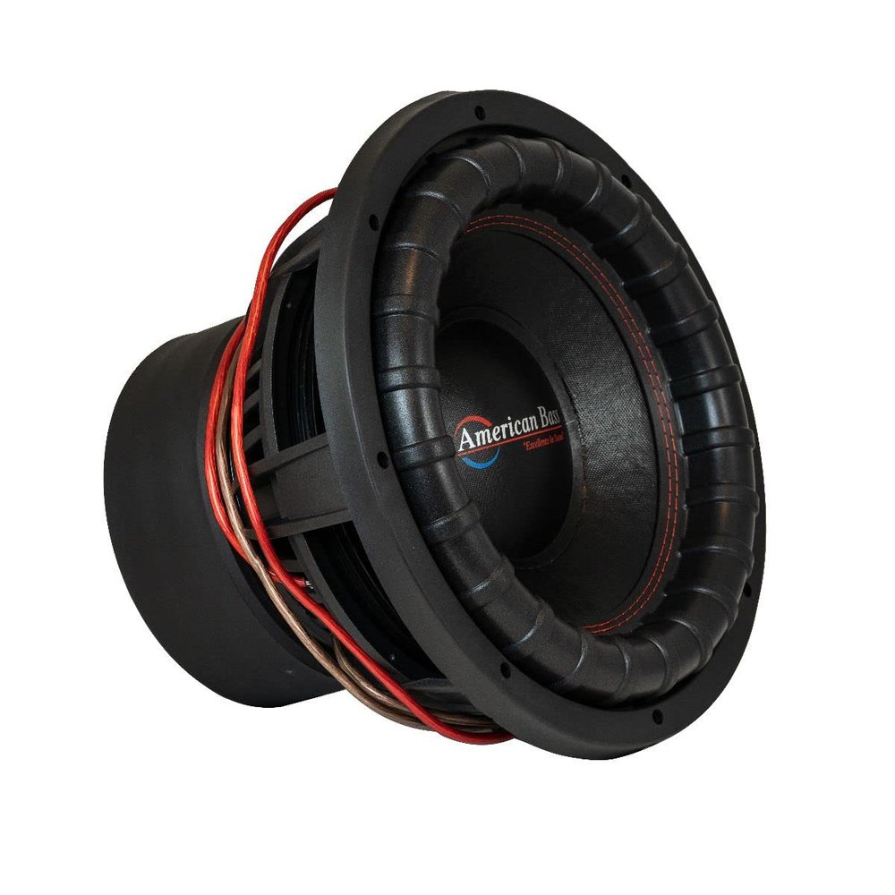 American Bass XFL 1244 12" Dual 4 Ohm Voice Coil, 1000 Watts RMS/2000 Watts Max Car Subwoofer