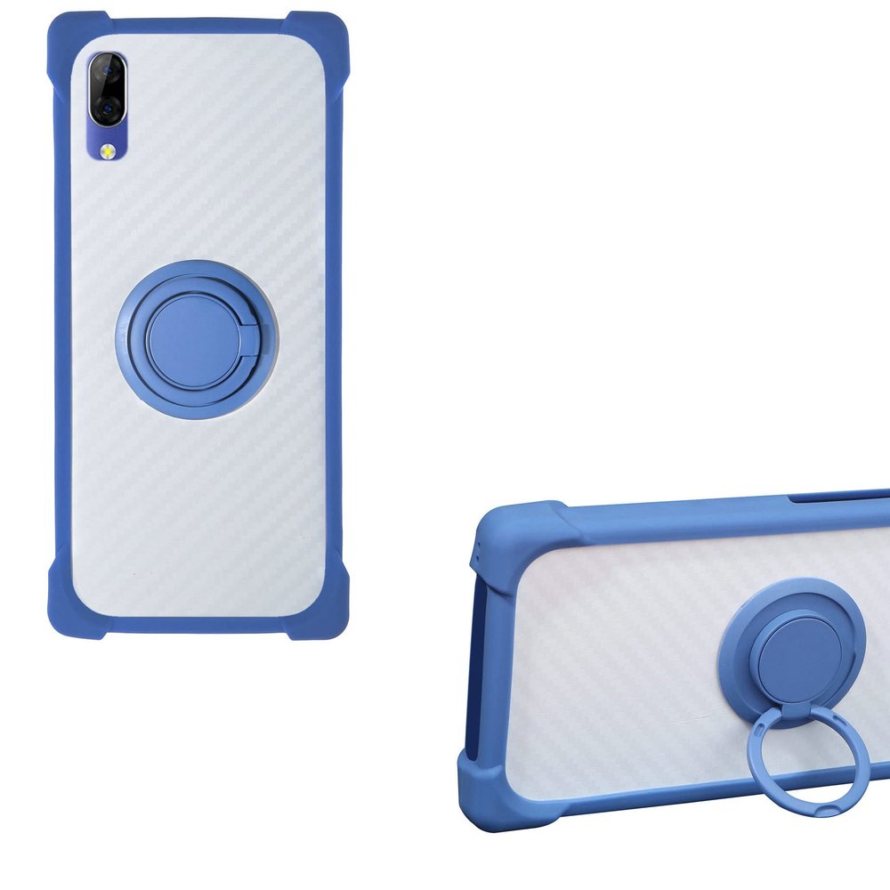 Case for Spc Gen Lite Case Compatible with Spc Gen Lite Phone Case PC backplane + Silicone Soft Frame Cover [360 Metal Ring, Magnetic Car Mount] CSKB-LAN