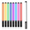 Andoer Handheld RGB Tube Light, LED Video Light 3200K-5500K Dimmable with Light Stand, Desktop Clip, Remote Control, Built-in Battery for Vlog Live Streaming Product Photography view 1