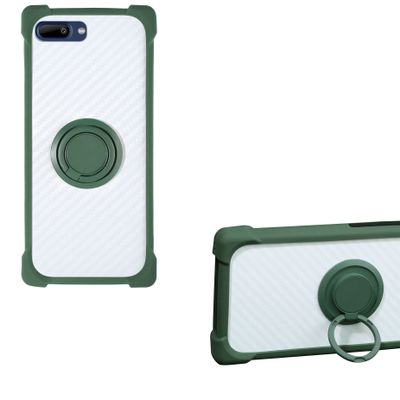 Case for Spc Gen Case Compatible with Spc Gen Phone Case PC backplane + Silicone Soft Frame Cover [360 Metal Ring, Magnetic Car Mount] CSKB-LV