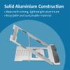 Kensington Easy Riser K50417WW Laptop Stand, Height-Adjustable and Foldable Aluminium Notebook Stand, for Screens up to 16 Inches, Ideal for Travel, Silver view 2