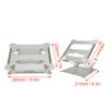 Adjustable Laptop Stand, Portable Laptop Riser, Aluminum Laptop Stand for Desk Foldable, Ergonomic Computer Notebook Stand Holder for Office Desk, Home view 2