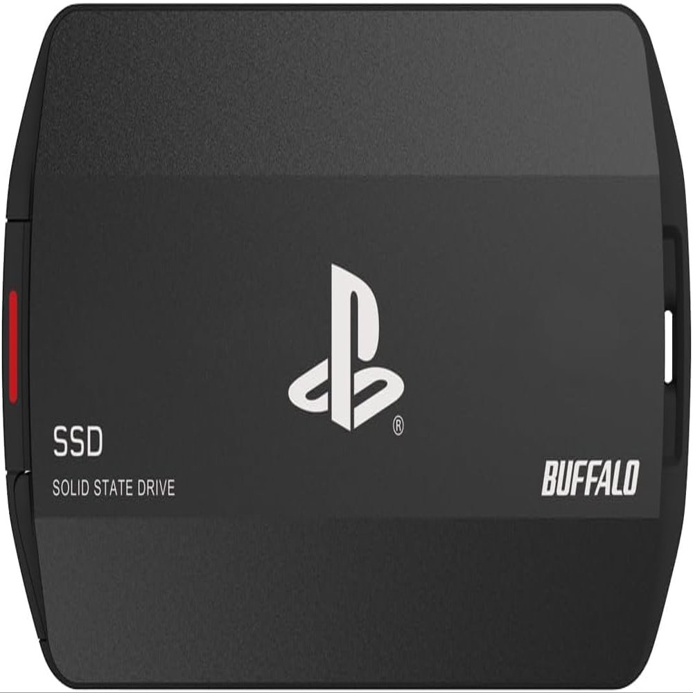 BUFFALO External SSD 4.0TB Officially Licensed Product, Compatible with PS 5 / PS 4 Consoles - USB3.2 Gen2 Type A and C - Portable Anti Shock IP55 Dust and Water Resistant SSD-PHO4.0U3B