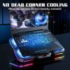 Feliexez 2023 Upgraded Thermoelectric Laptop Cooling Pad,14-18 Inches Laptop Stand with Thermoelectric Cooler and 4 Fans, Powerful Laptop Cooler, Multi-Gear Adjustment, Independent Control (Black) view 4