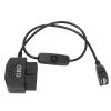 Car USB Power Charging Cable,16 Pin OBD2 Male Plug USB Power Charging Cable OBD Adapter Cable 18.9in Universal Connector Charger view 1