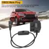 Car USB Power Charging Cable,16 Pin OBD2 Male Plug USB Power Charging Cable OBD Adapter Cable 18.9in Universal Connector Charger view 2